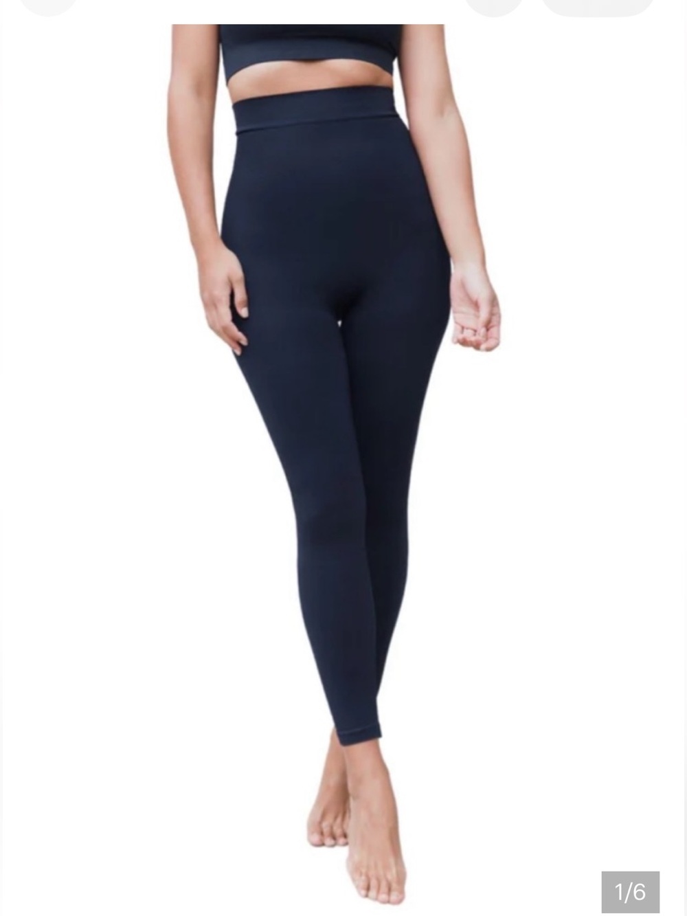Blanqi post partum High-Waist / nursing support teal compression Leggings Small